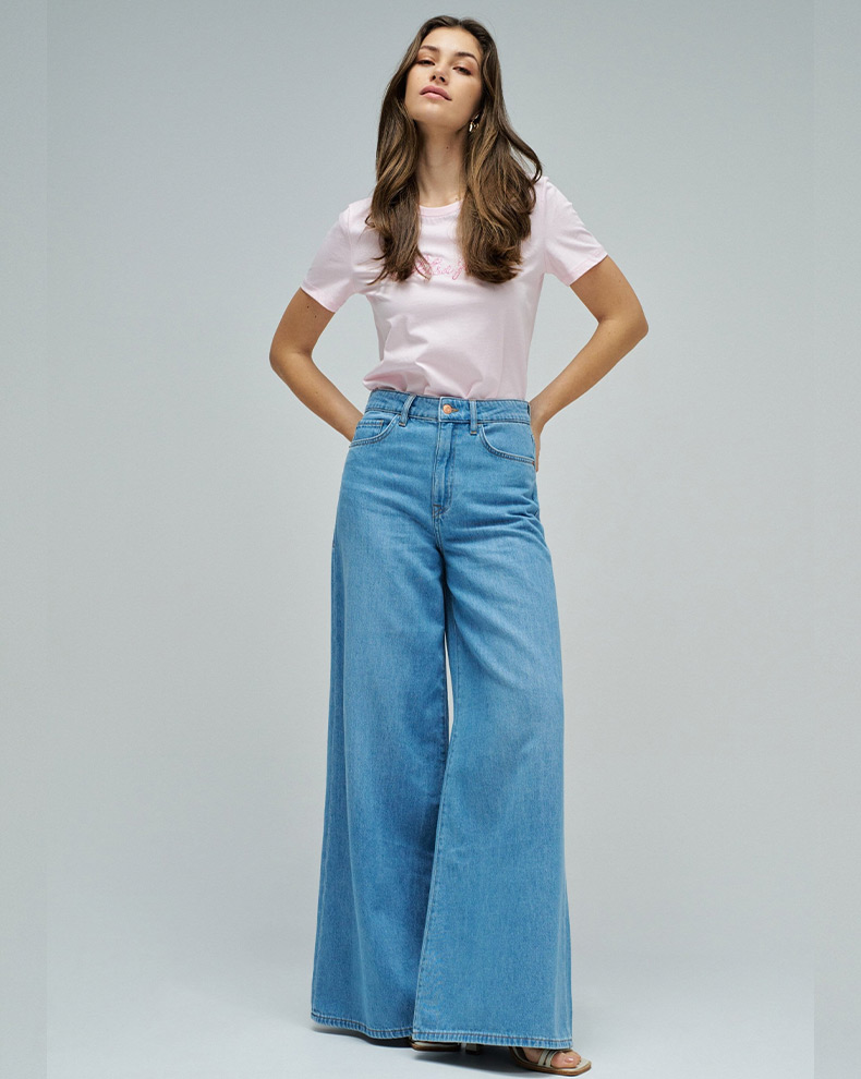 T-SHIRT WITH BRANDING - Salsa Jeans