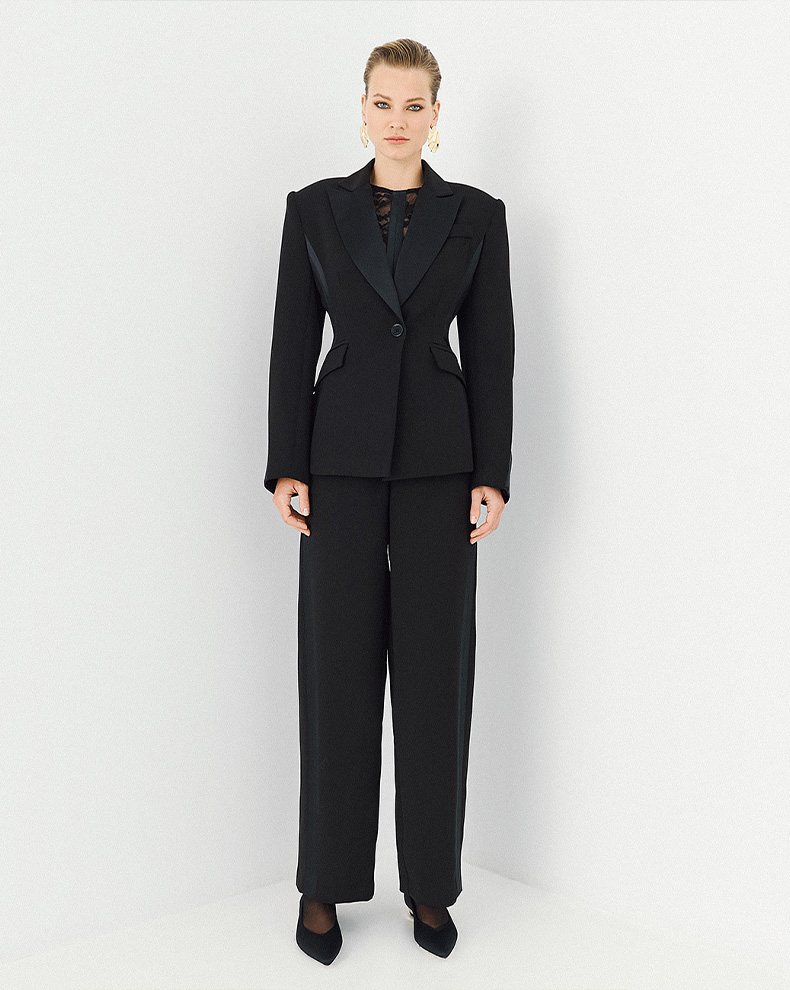 Jacket with satin details - Access Fashion