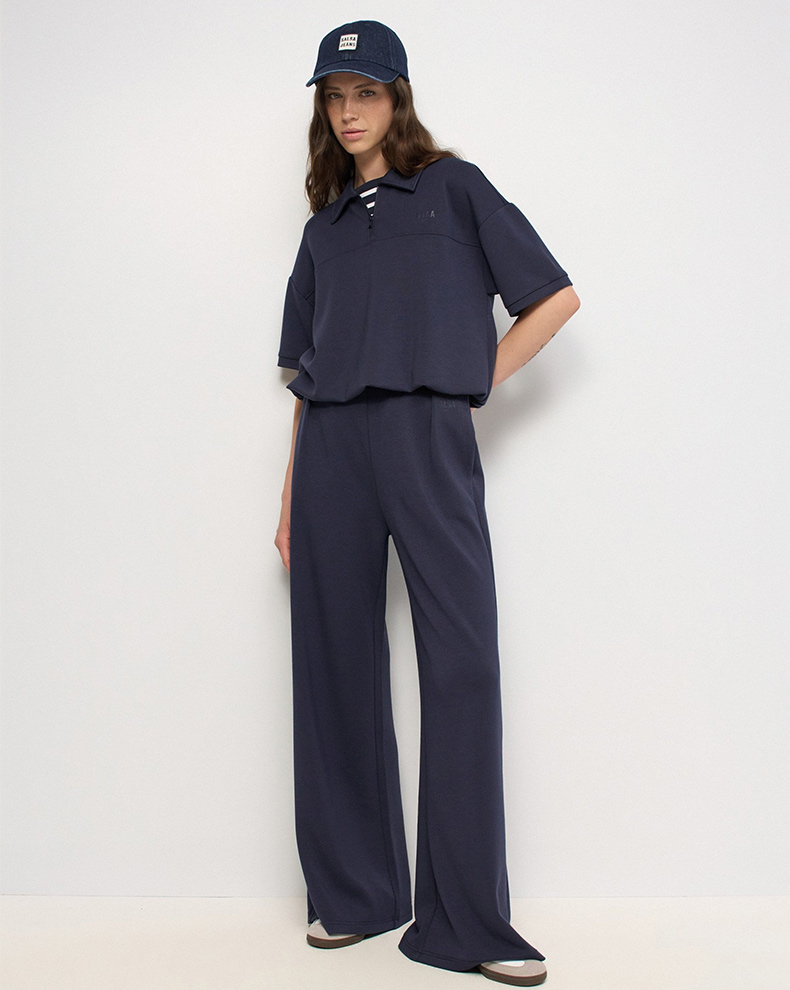 Blouson Effect Polo T-Shirt