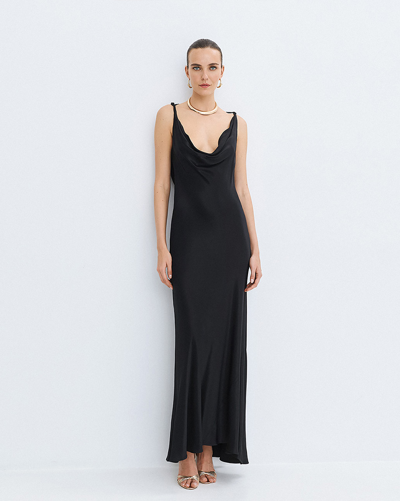 Draped maxi dress - Access Fashion