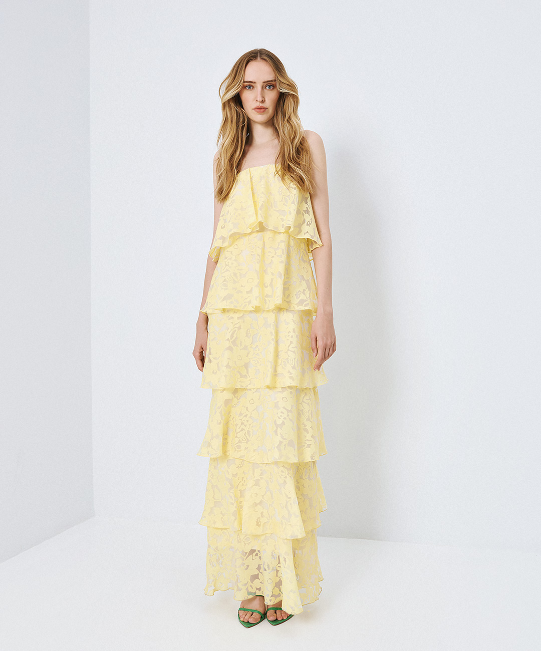 Maxi Dress With Ruffles - Access fashion