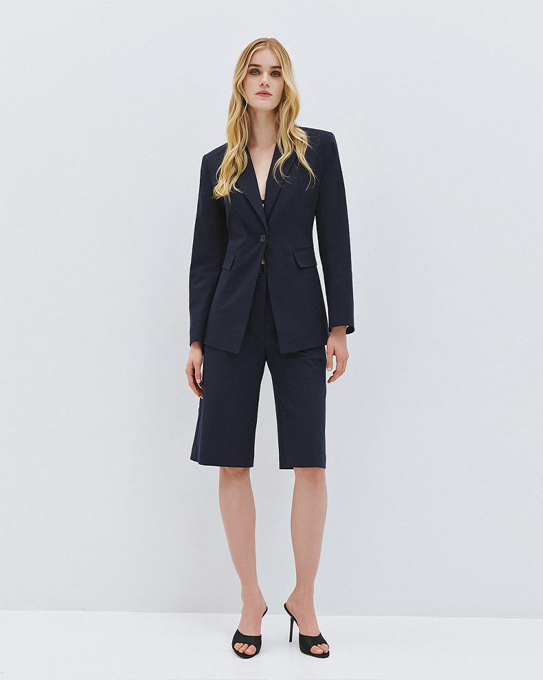 Jacket With Flap Pockets - Access Fashion