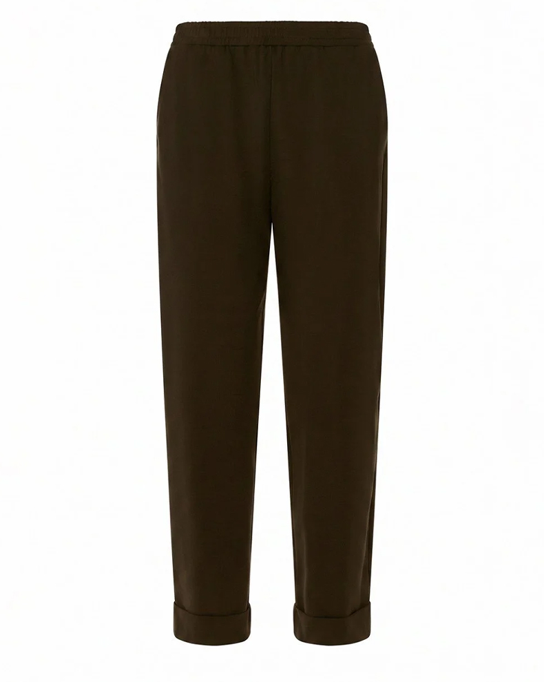 Pants With Elastic Waistband And Cuffs - Access Fashion
