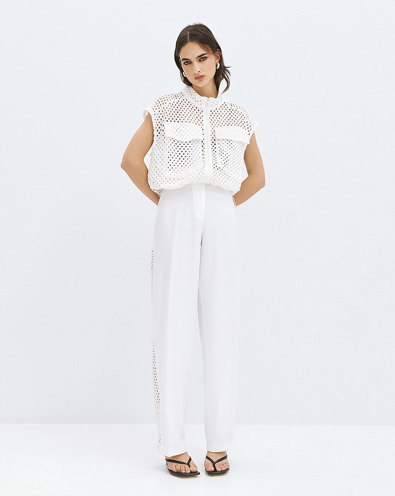 Pants With Crochet Details - Access Fashion