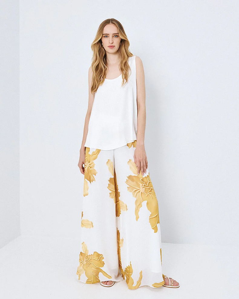 Printed wide leg pants - Access Fashion