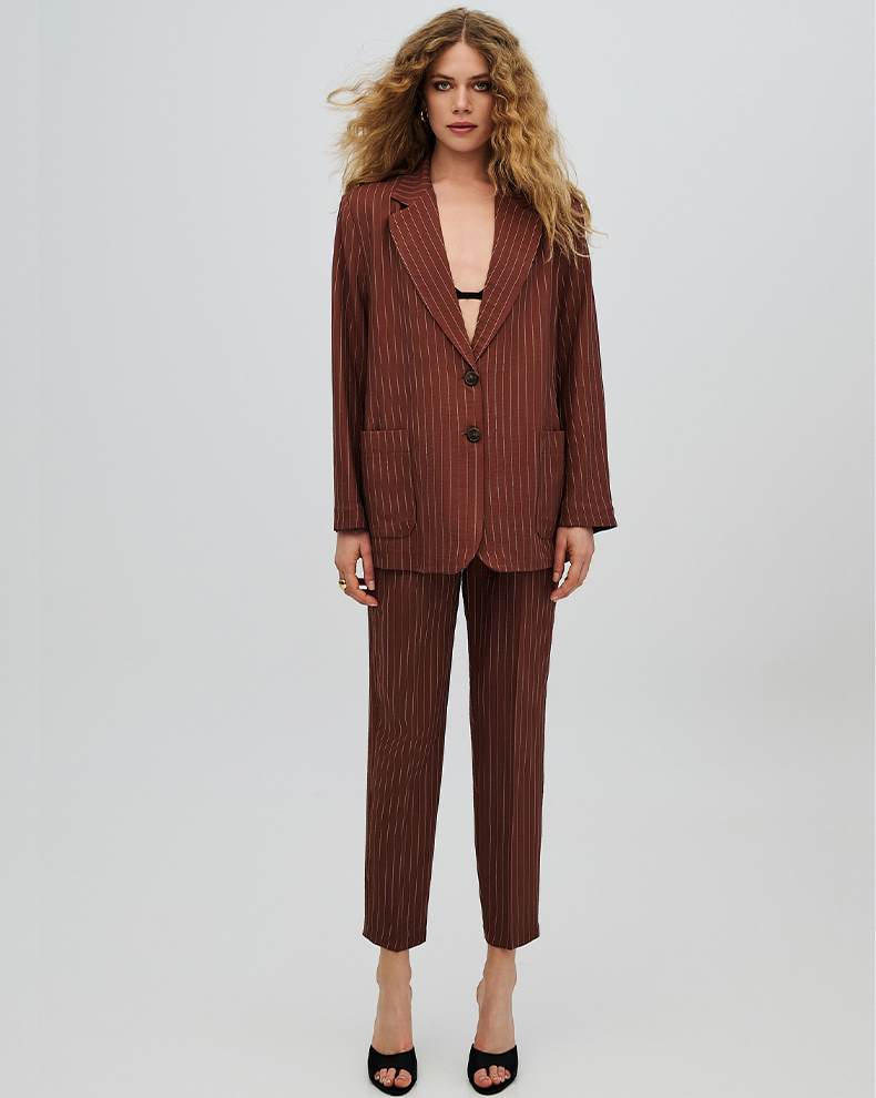 Striped Pants With Elastic - Access Fashion