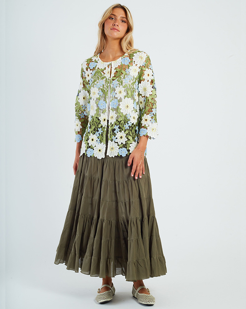 Openwork Lace Jacket - Rene Derhy
