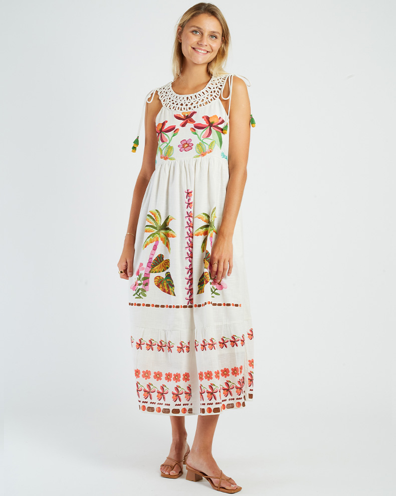 Printed Maxi Dress - Rene Derhy