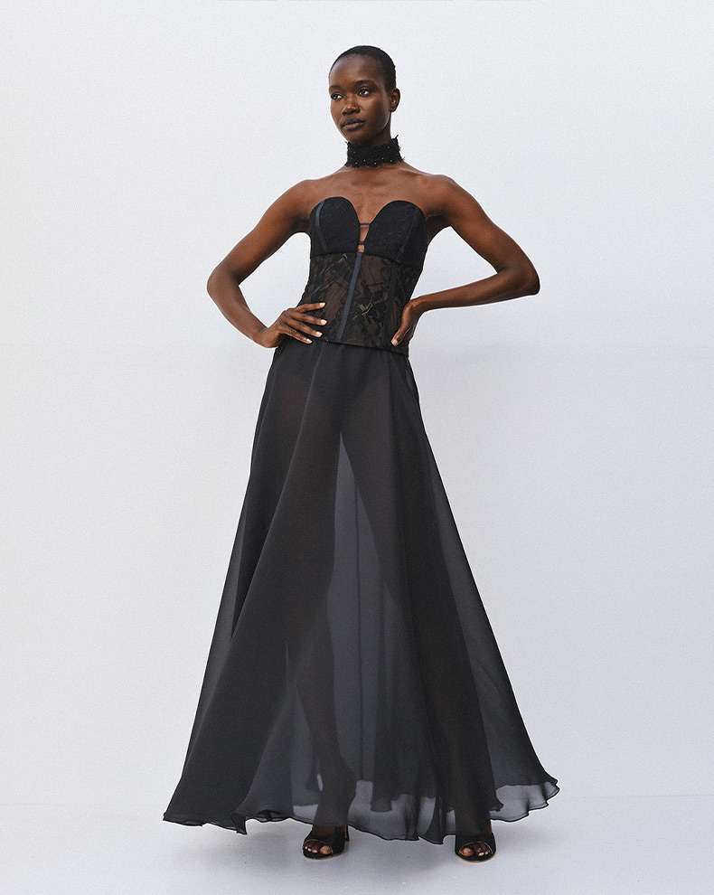 Transparent maxi skirt - Access Fashion
