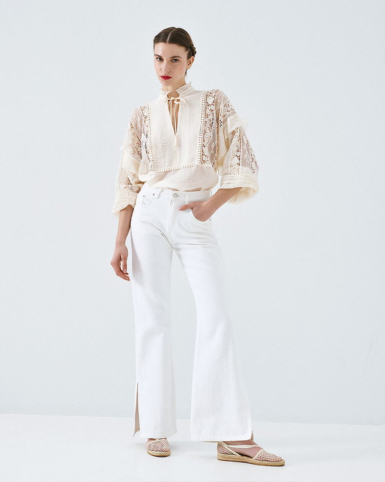 Blouse With Lace Details - Access Fashion