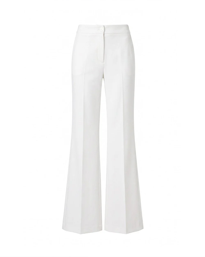 Bell Bottom Trousers With Pleats - Access Fashion