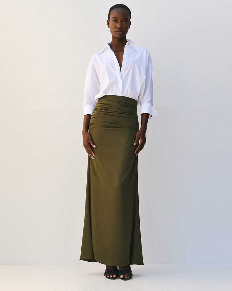 Bodysuit Shirt With Metal Buttons - Access Fashion
