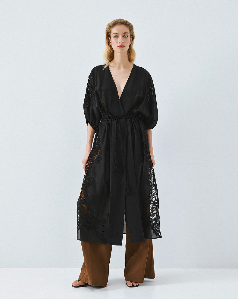 Tunic Dress With Embroidery Details - Access Fashion