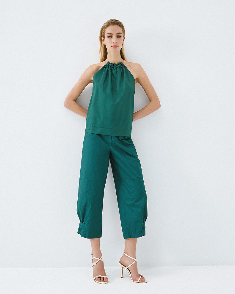 Halter Top With Metallic Detail - Access Fashion