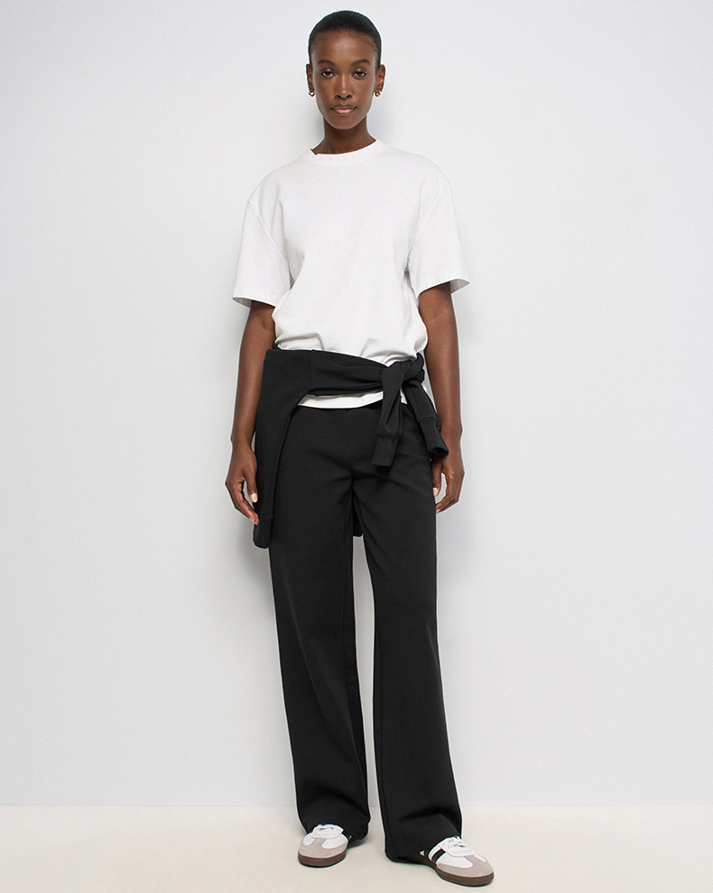 Wide Leg Knit Jogger - Salsa Jeans