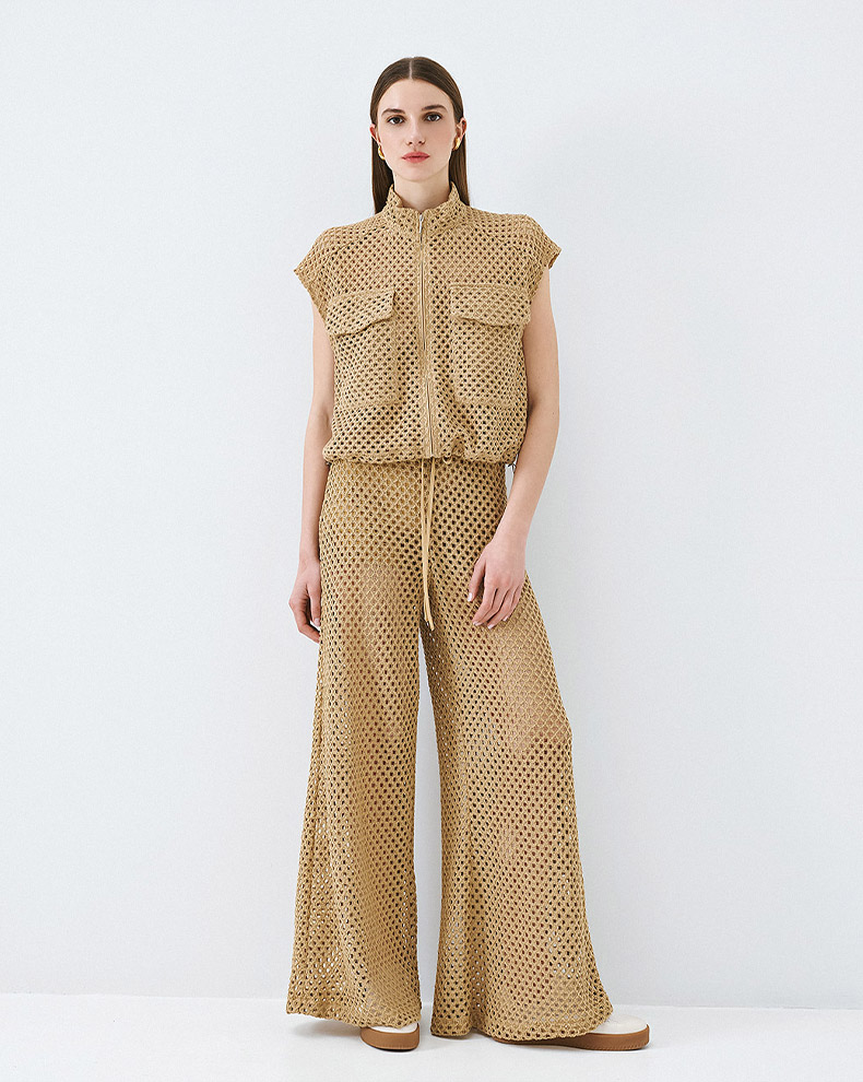 Crochet Pants With Elastic - Access Fashion