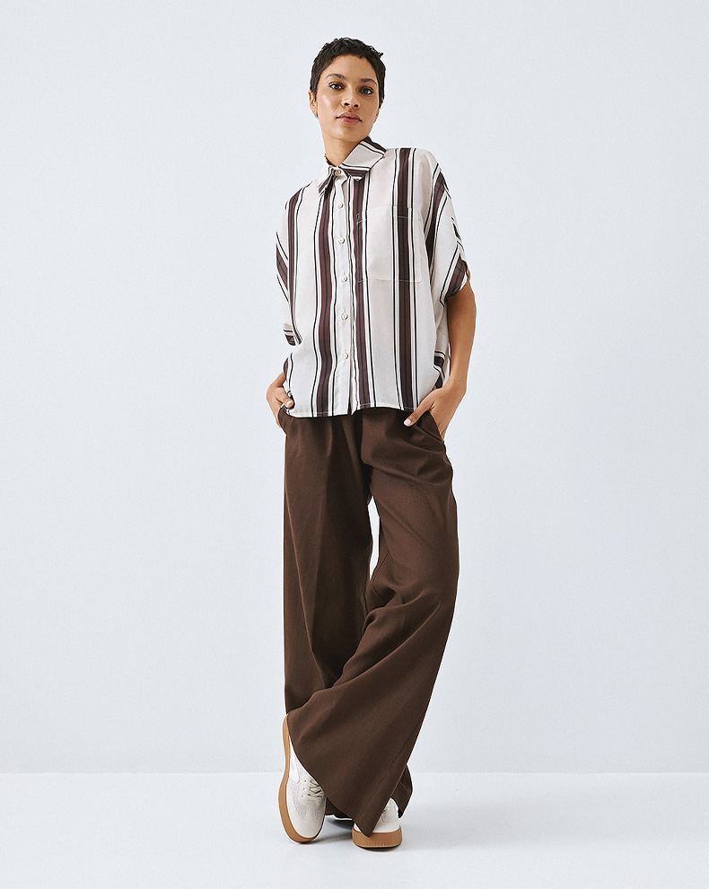 Striped shirt with short sleeves - Access Fashion