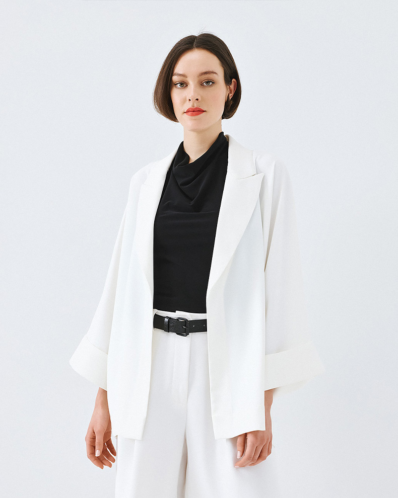 Oversized jacket without buttons - Access Fashion