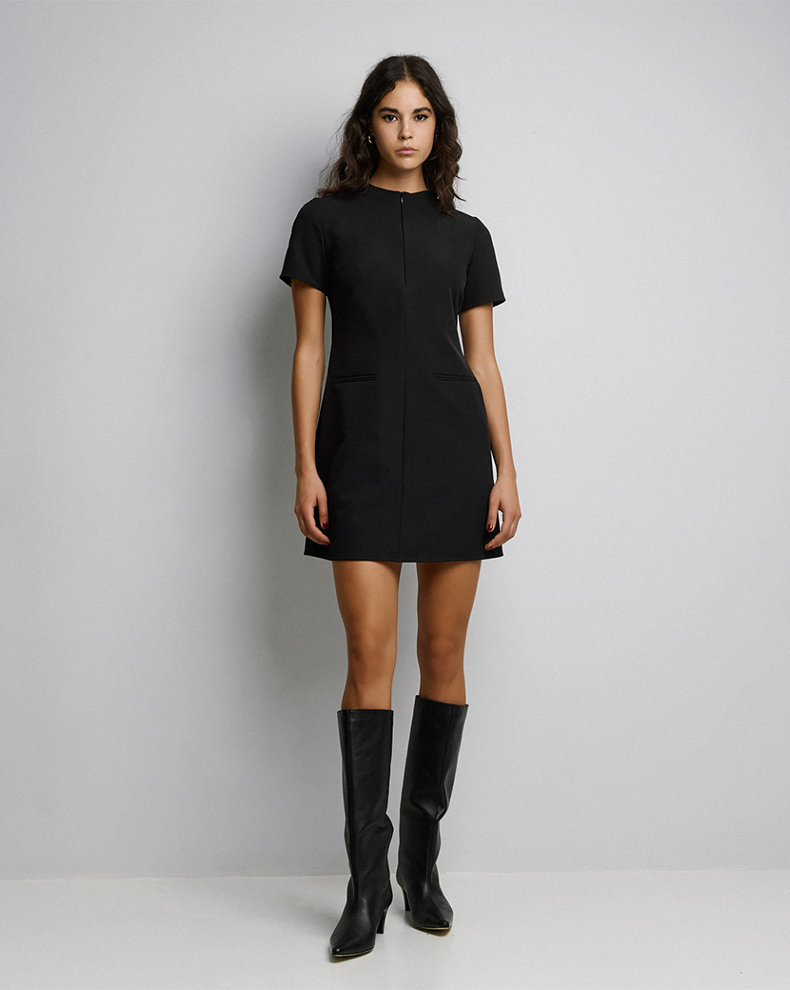 Φόρεμα μίνι με φερμουάρ