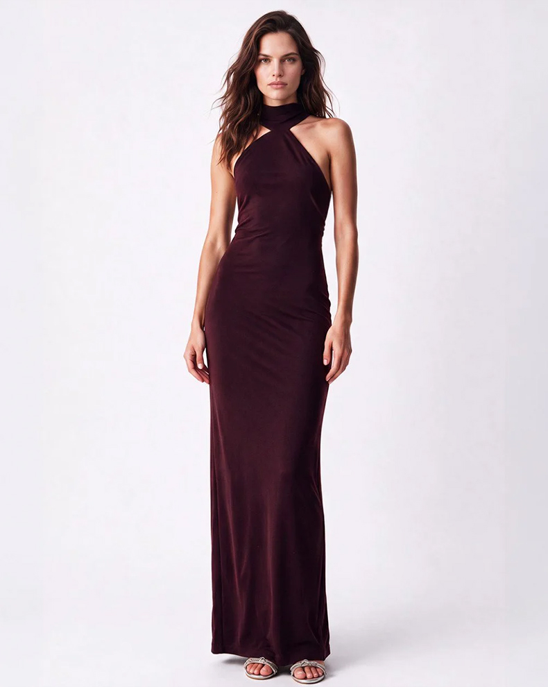 Maxi Halter Dress - Access Fashion