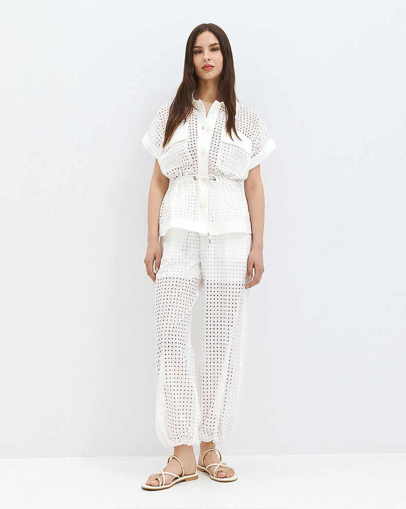 Perforated Shirt With Laces - Access Fashion