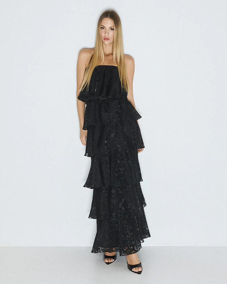 Maxi Dress With Ruffles - Access fashion
