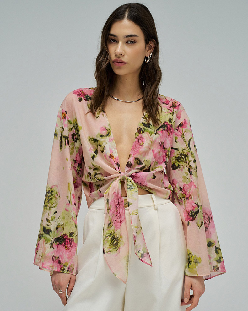 Floral Print Blouse - Salsa Jeans