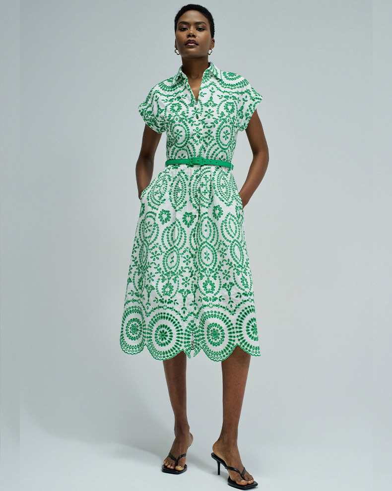Shirt Dress In English Embroidery - Salsa Jeans
