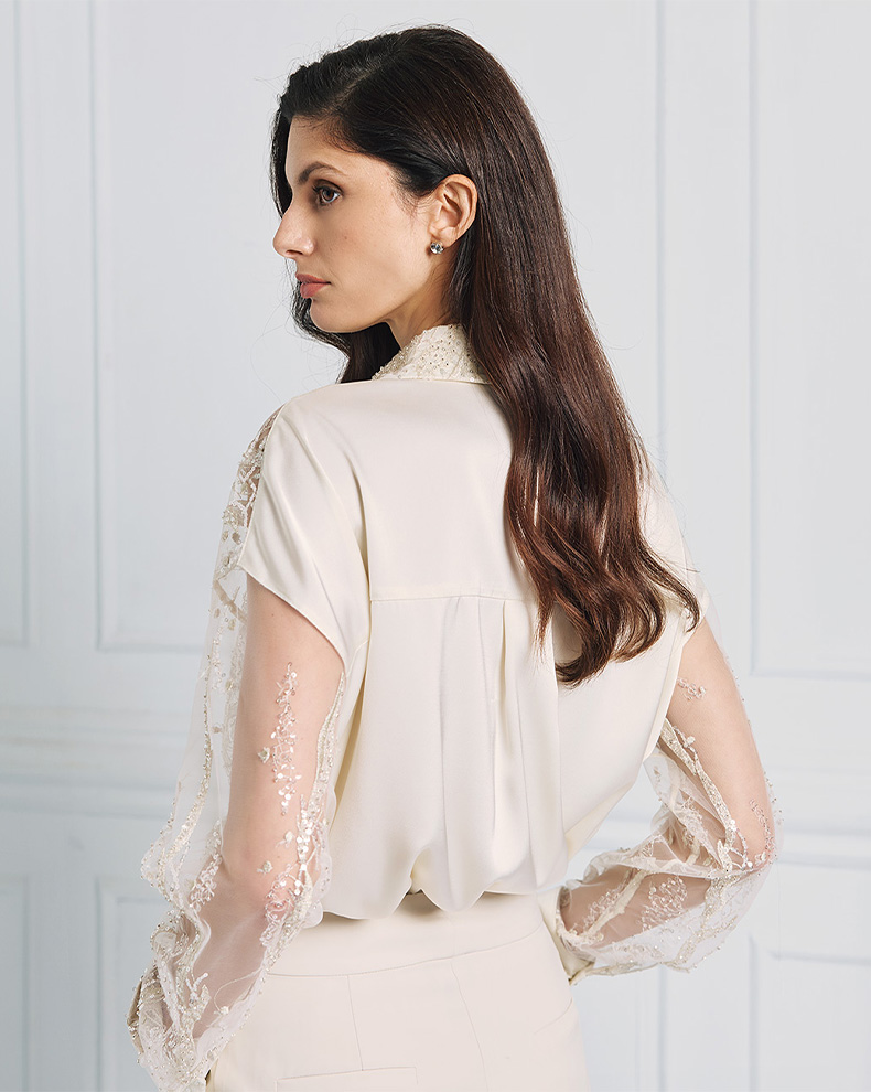SHIRT WITH EMBROIDERIES