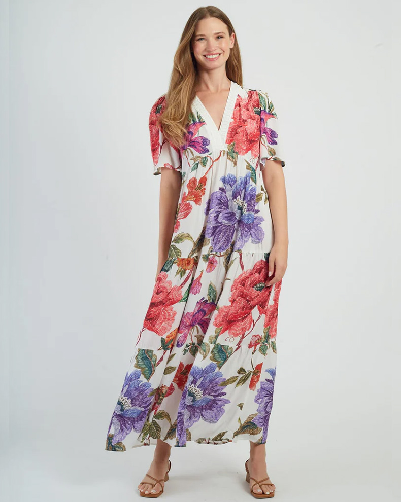 Printed Maxi Dress - Rene Derhy