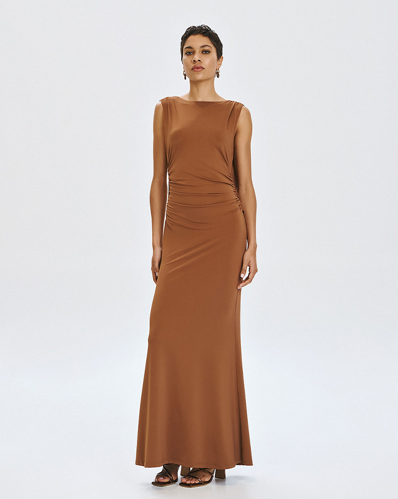 Dress with open draped back - Access Fashion
