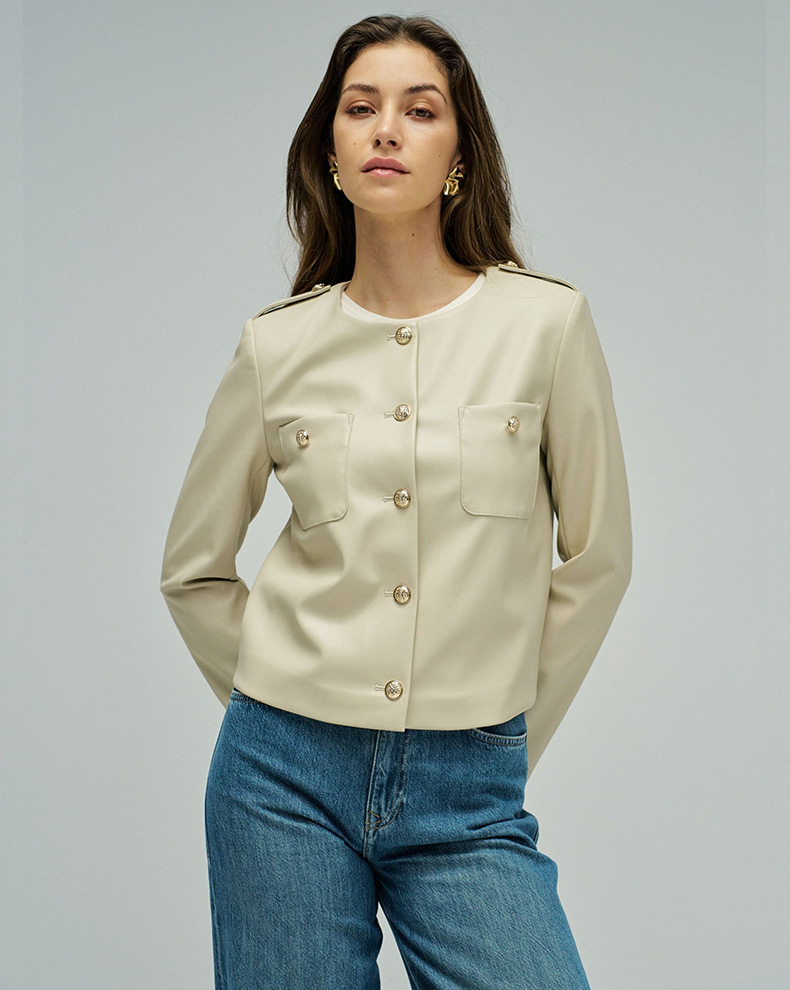 Leather Effect Jacket - Salsa Jeans