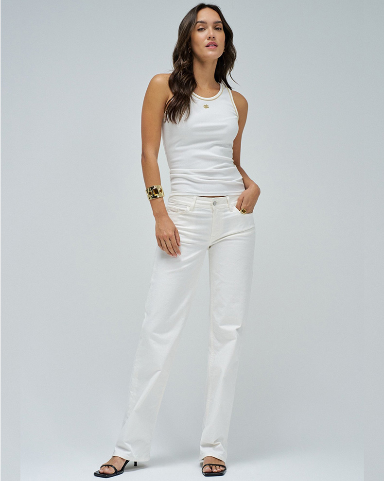 RIBBED TANK TOP - Salsa Jeans