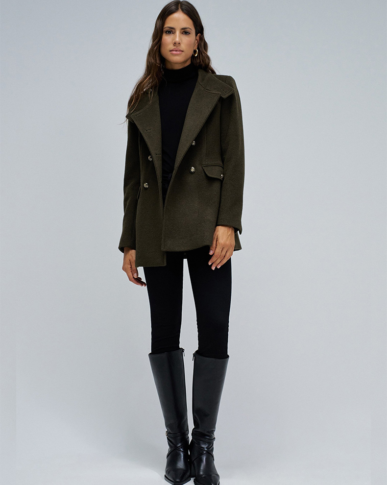 SHORT WOOL PEACOAT