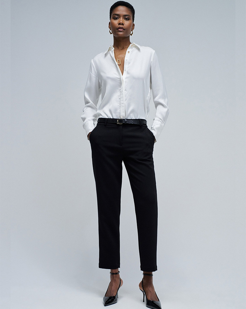 BASIC HIGH WAIST CHINO