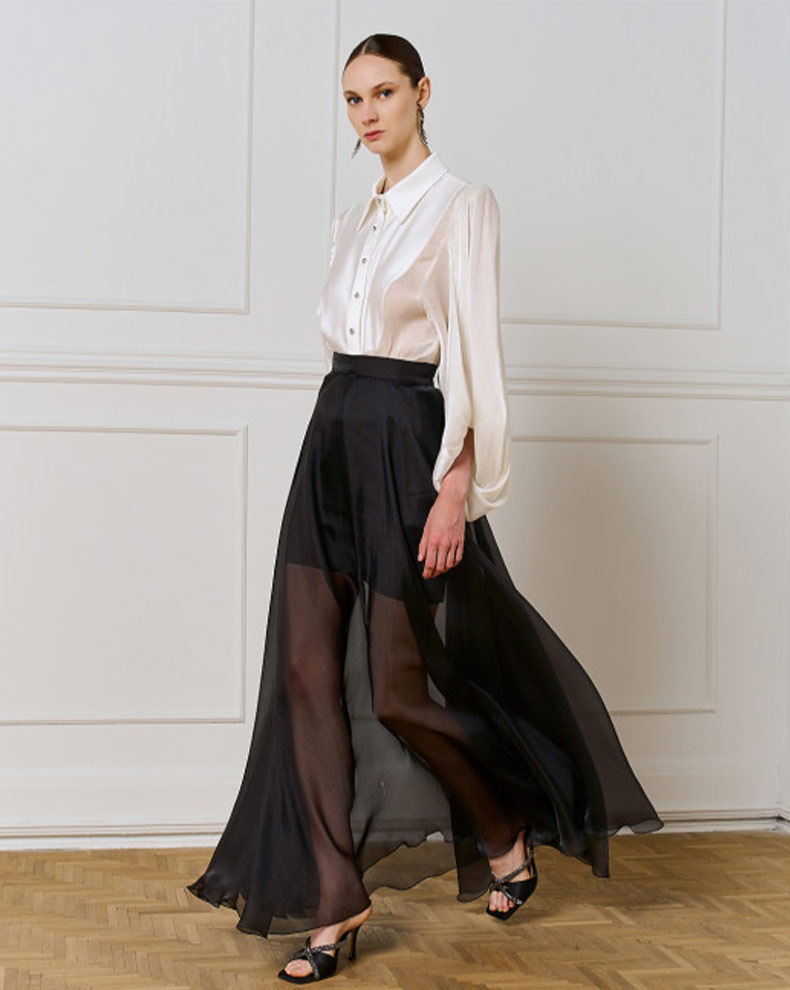 BODYSUIT WITH SATIN DETAILS