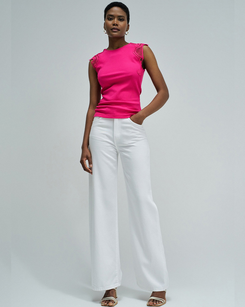 Top With Lace - Salsa Jeans