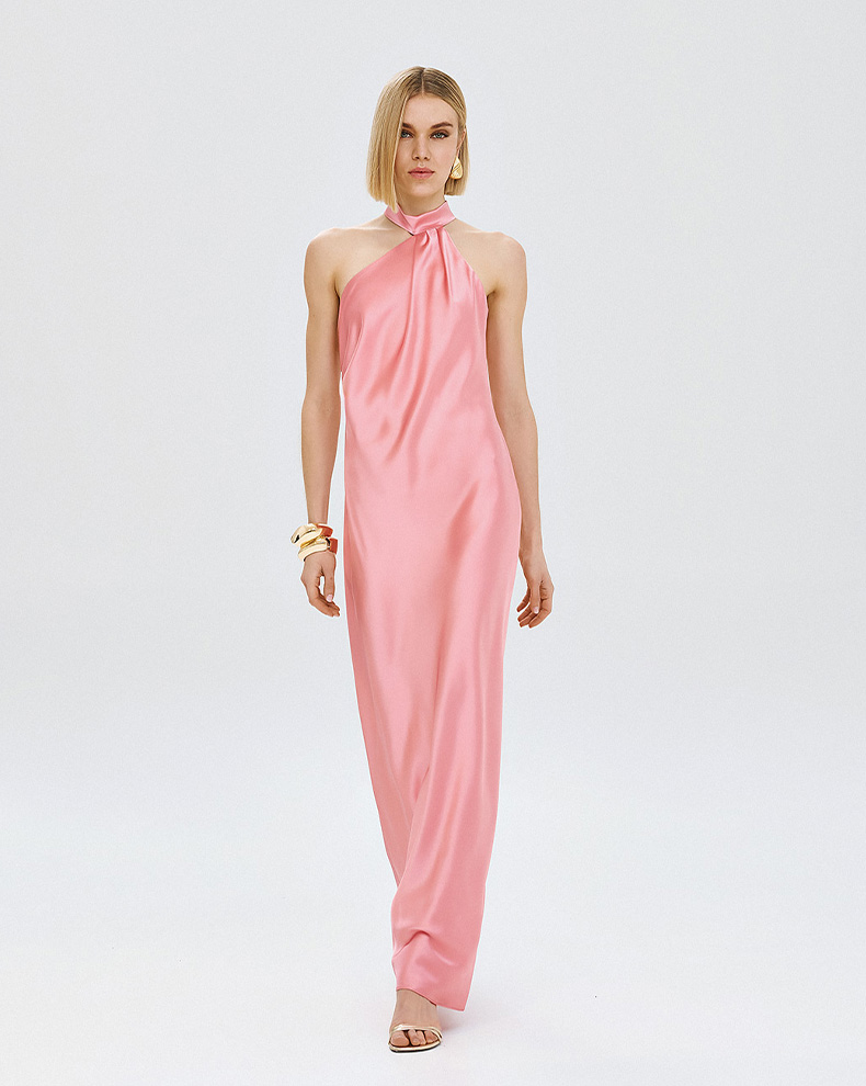 One sided dress with flower - Access Fashion