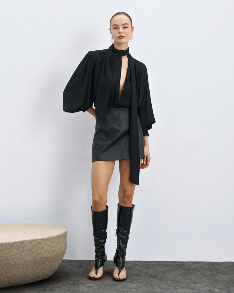 Shirt With Ties And Padding - Access Fashion