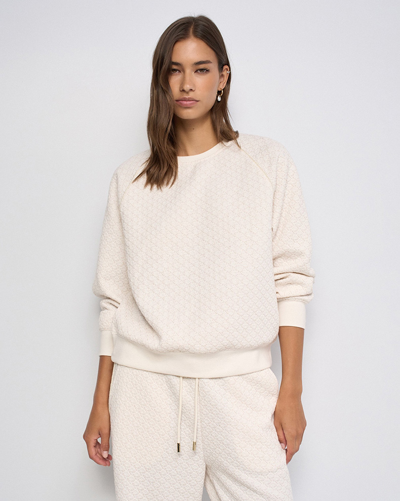 Jacquard And Lurex Sweatshirt