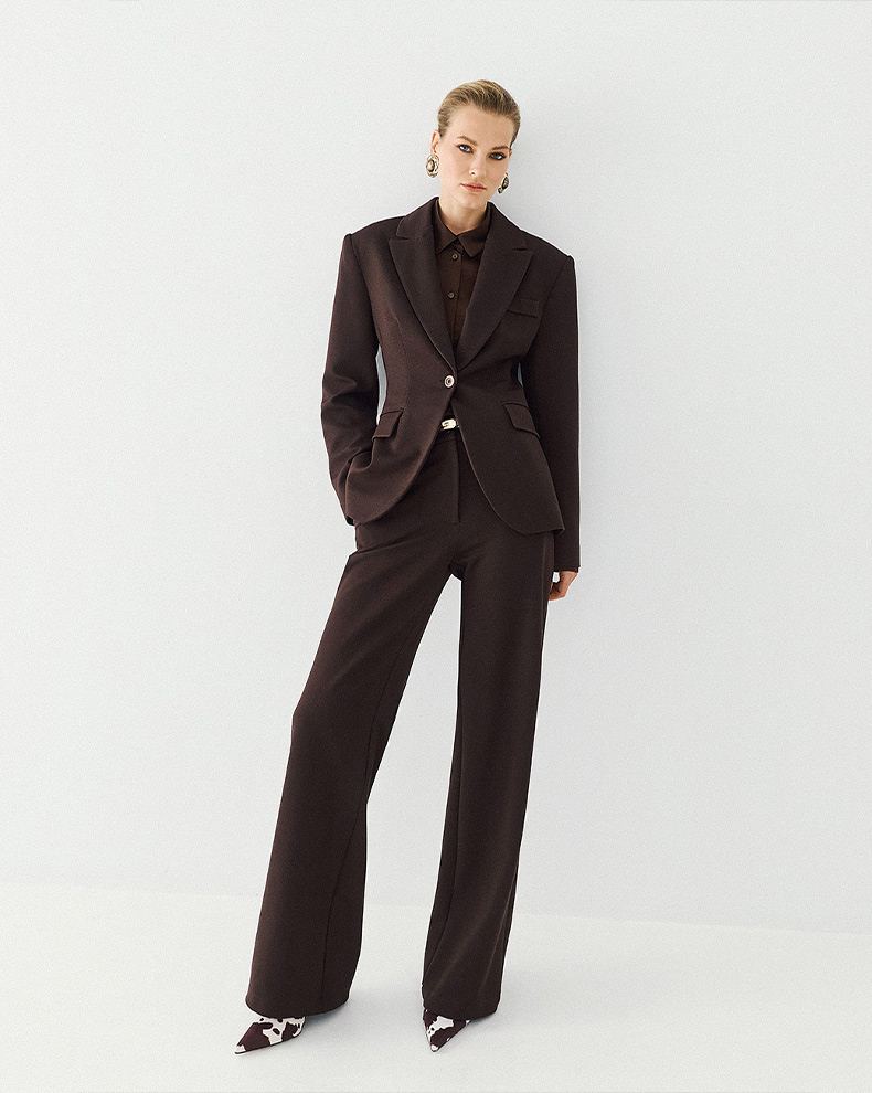 Fitted Blazer With Lurex Details - Access Fashion