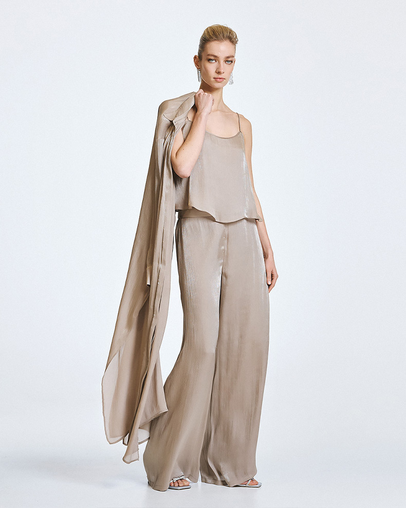 Shiny top with straps - Access Fashion