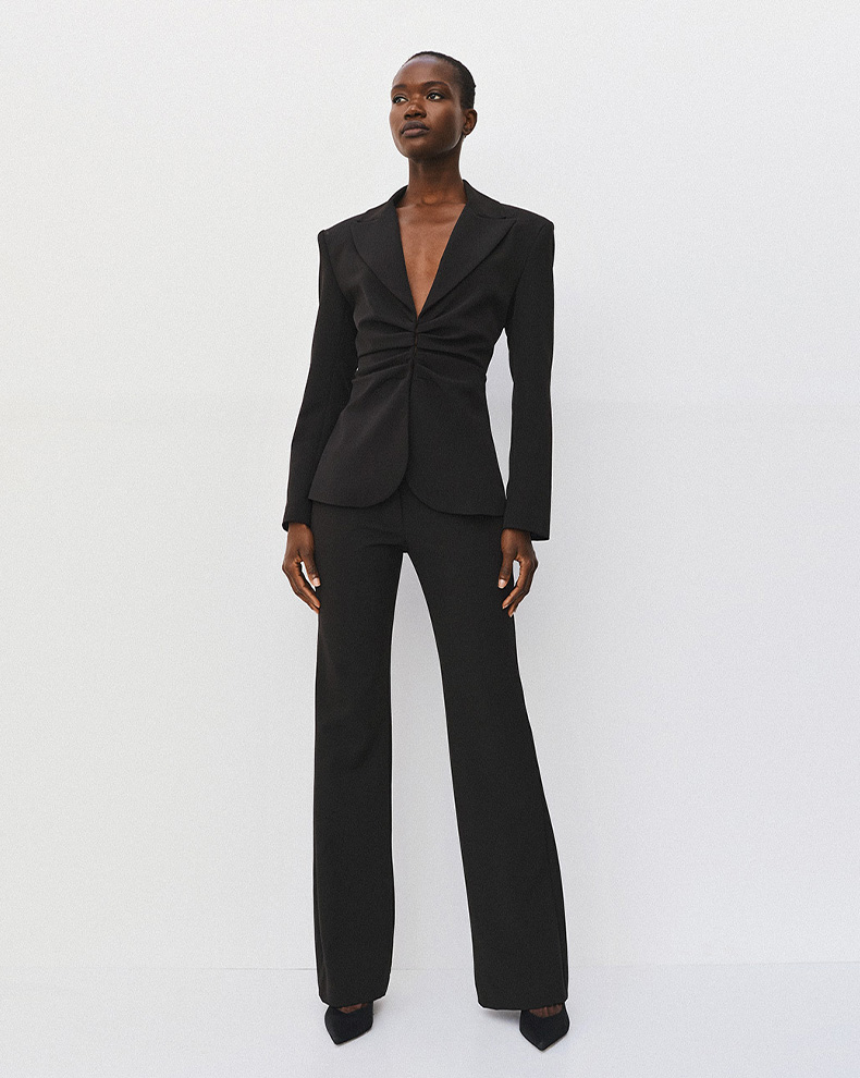 High-Waisted Bell Bottom Pants - Access Fashion