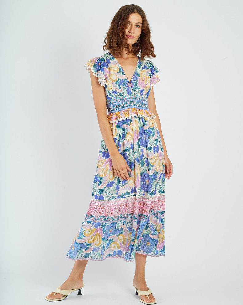 Printed Maxi Dress - Rene Derhy