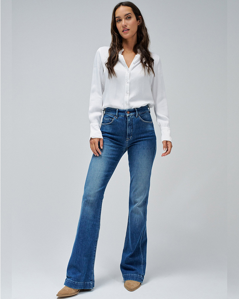 Faith Push In Flare Jeans - Salsa Jeans