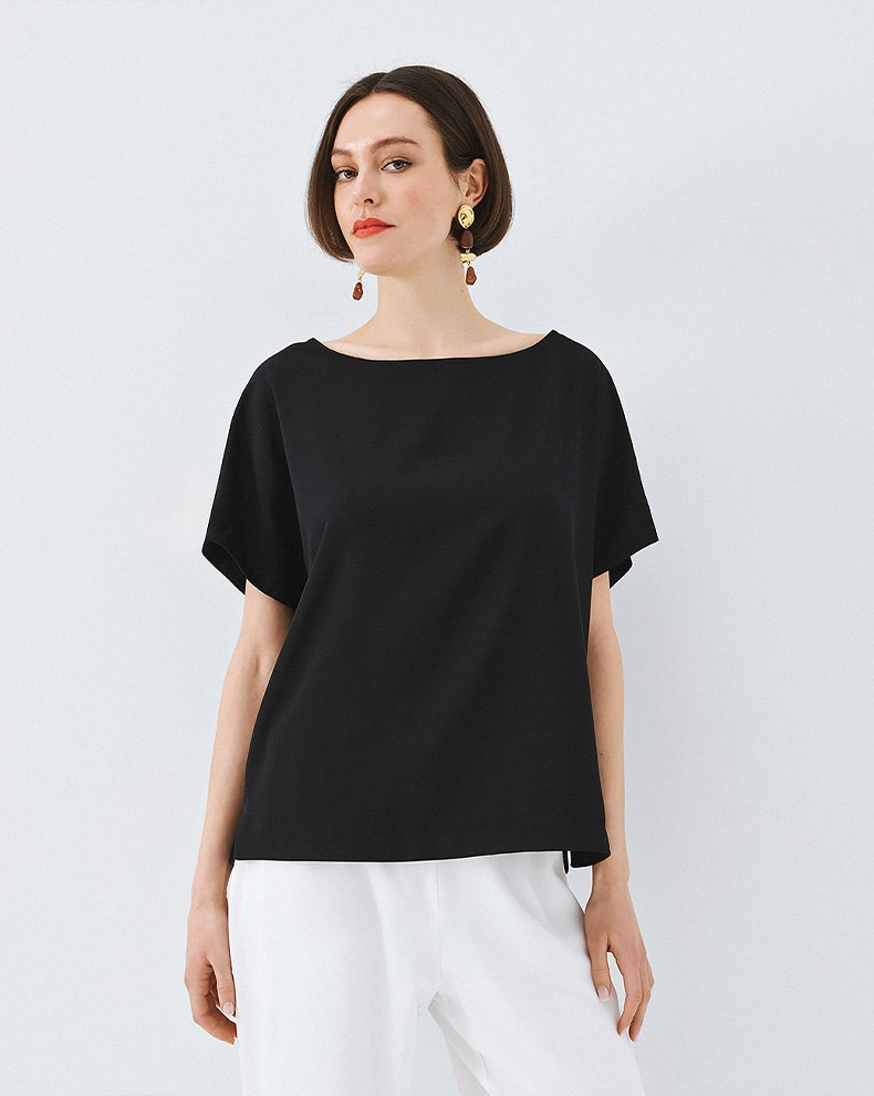 Blouse with pleats at the back - Access Fashion