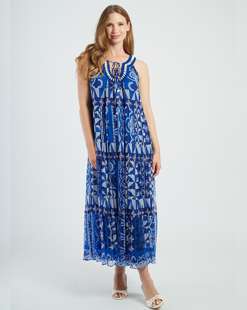 Printed Maxi Dress - Rene Derhy