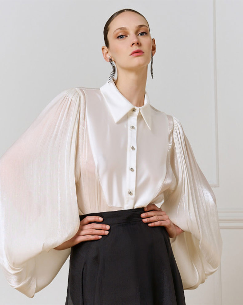 BODYSUIT WITH SATIN DETAILS