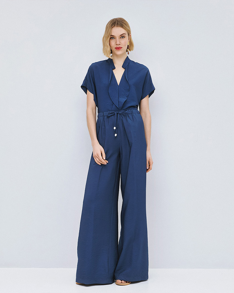 Trousers With Wrinkled Look - Access Fashion