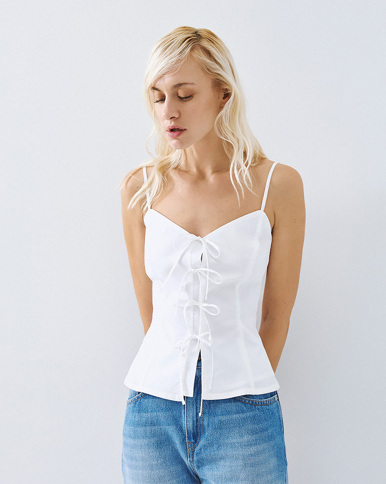 Lace up midi top - Access Fashion